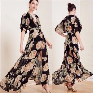 Reformation Winslow Chateau wrap dress (size small)